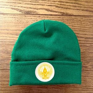 2025 Official Trump Vance Inaugural Seal Dark Green Knit Beanie